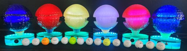 Many color golf ball computers